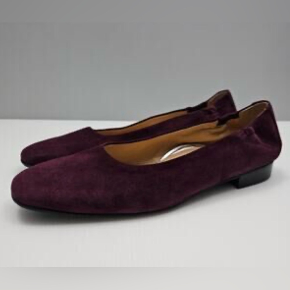 Ron White Jojo Suede burgundy Flat Sz 8 ( EU 38.5)